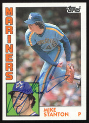 Mike Stanton Autographed 1984 Topps Card #694 Seattle Mariners SKU #264069