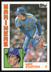 Mike Stanton Autographed 1984 Topps Card #694 Seattle Mariners SKU #264070