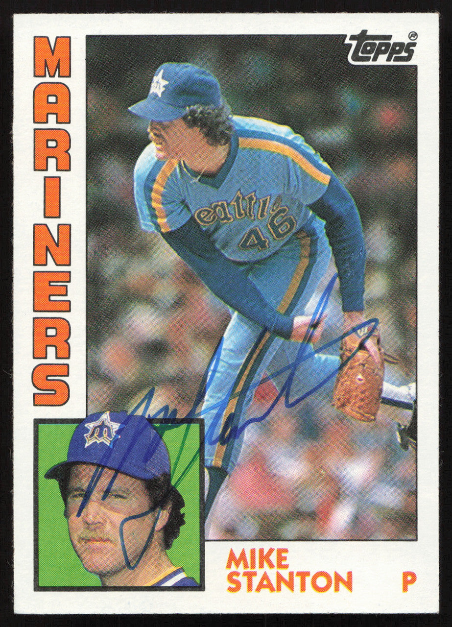 Mike Stanton Autographed 1984 Topps Card #694 Seattle Mariners SKU #264070