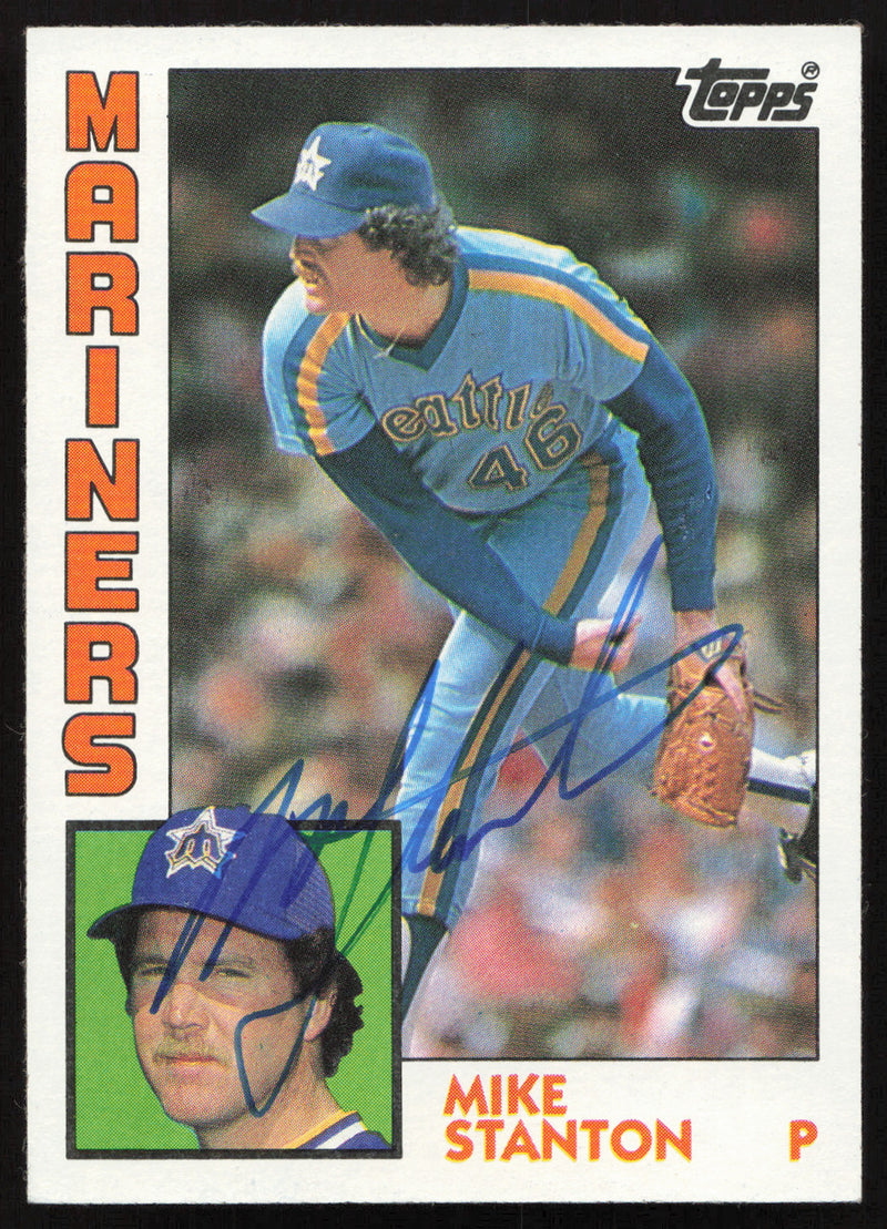 Mike Stanton Autographed 1984 Topps Card #694 Seattle Mariners SKU #264070