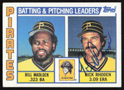 Rick Rhoden Autographed 1984 Topps Card #696 Pittsburgh Pirates SKU #264072