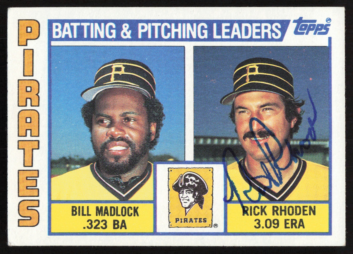Rick Rhoden Autographed 1984 Topps Card #696 Pittsburgh Pirates SKU #264072