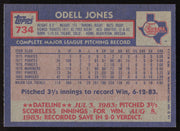 Odell Jones Autographed 1984 Topps Card #734 Texas Rangers SKU #264074