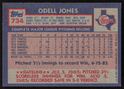Odell Jones Autographed 1984 Topps Card #734 Texas Rangers SKU #264075