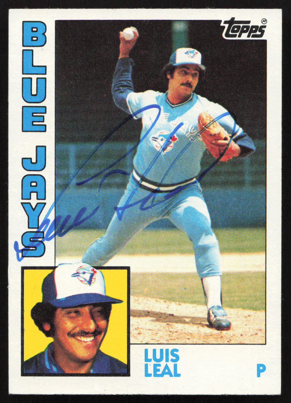 Luis Leal Autographed 1984 Topps Card #783 Toronto Blue Jays SKU #264079