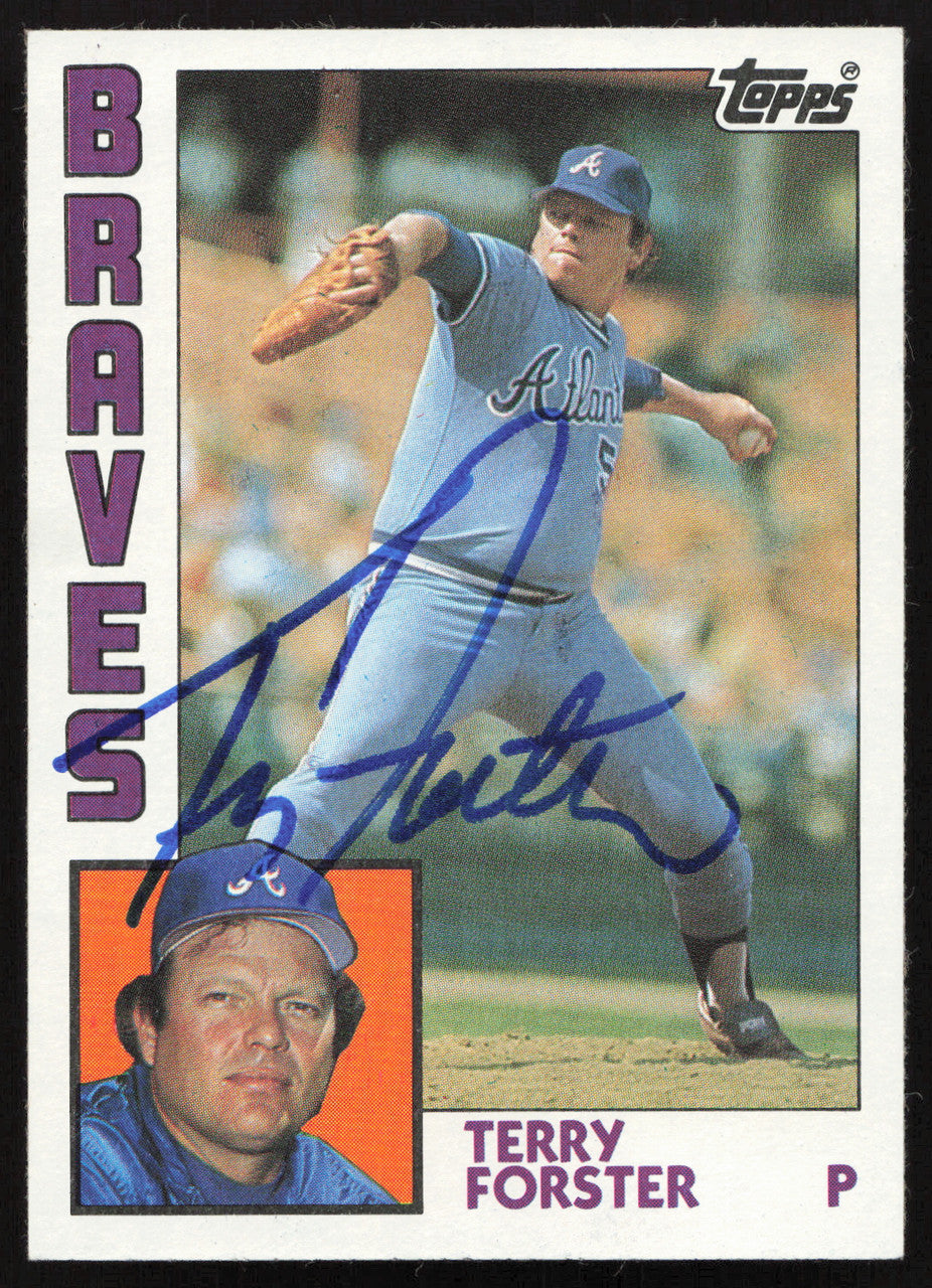 Terry Forster Autographed 1984 Topps Card #791 Atlanta Braves SKU #264080