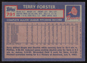 Terry Forster Autographed 1984 Topps Card #791 Atlanta Braves SKU #264080