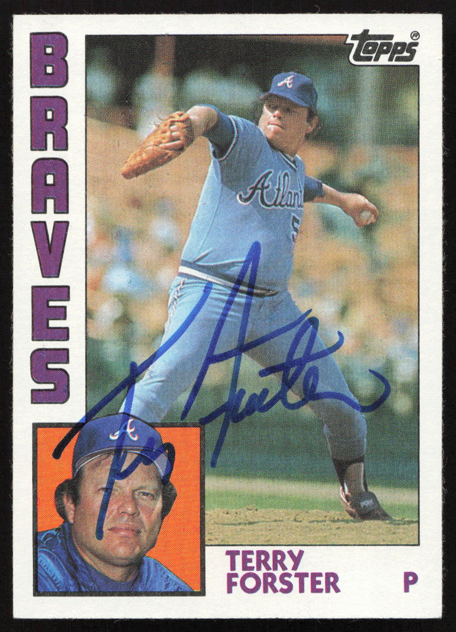Terry Forster Autographed 1984 Topps Card #791 Atlanta Braves SKU #264081