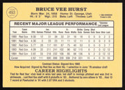 Bruce Hurst Autographed 1985 Donruss Card #493 Boston Red Sox SKU #264086