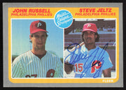 Steve Jeltz Autographed 1985 Fleer Rookie Card #653 Philadelphia Phillies SKU #264089
