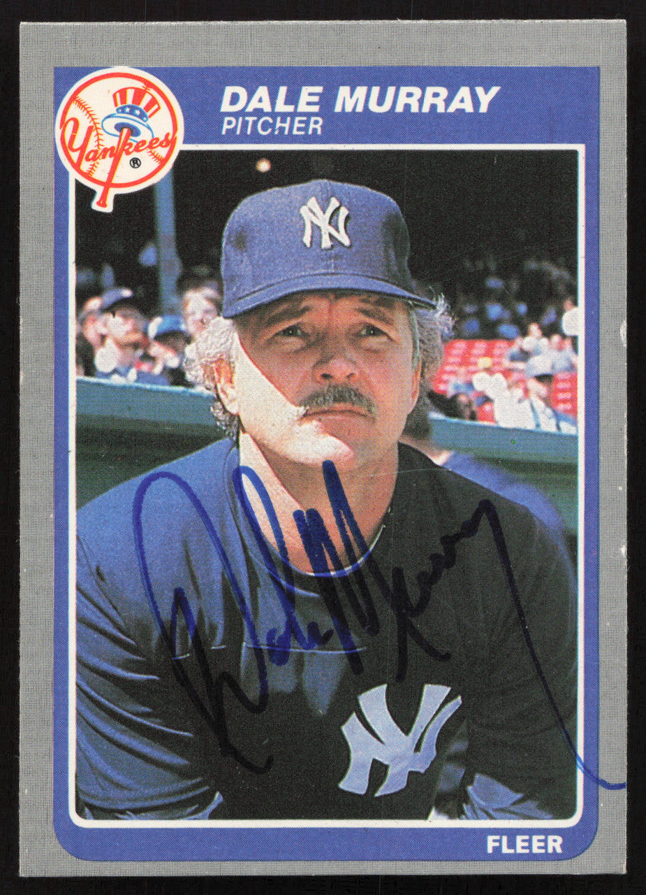 Dale Murray Autographed 1985 Fleer Card #137 New York Yankees SKU #264093
