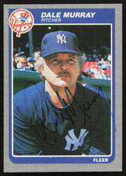 Dale Murray Autographed 1985 Fleer Card #137 New York Yankees SKU #264094