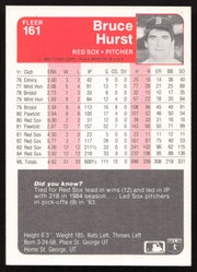 Bruce Hurst Autographed 1985 Fleer Card #161 Boston Red Sox SKU #264095