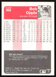 Bob Ojeda Autographed 1985 Fleer Card #166 Boston Red Sox SKU #264097