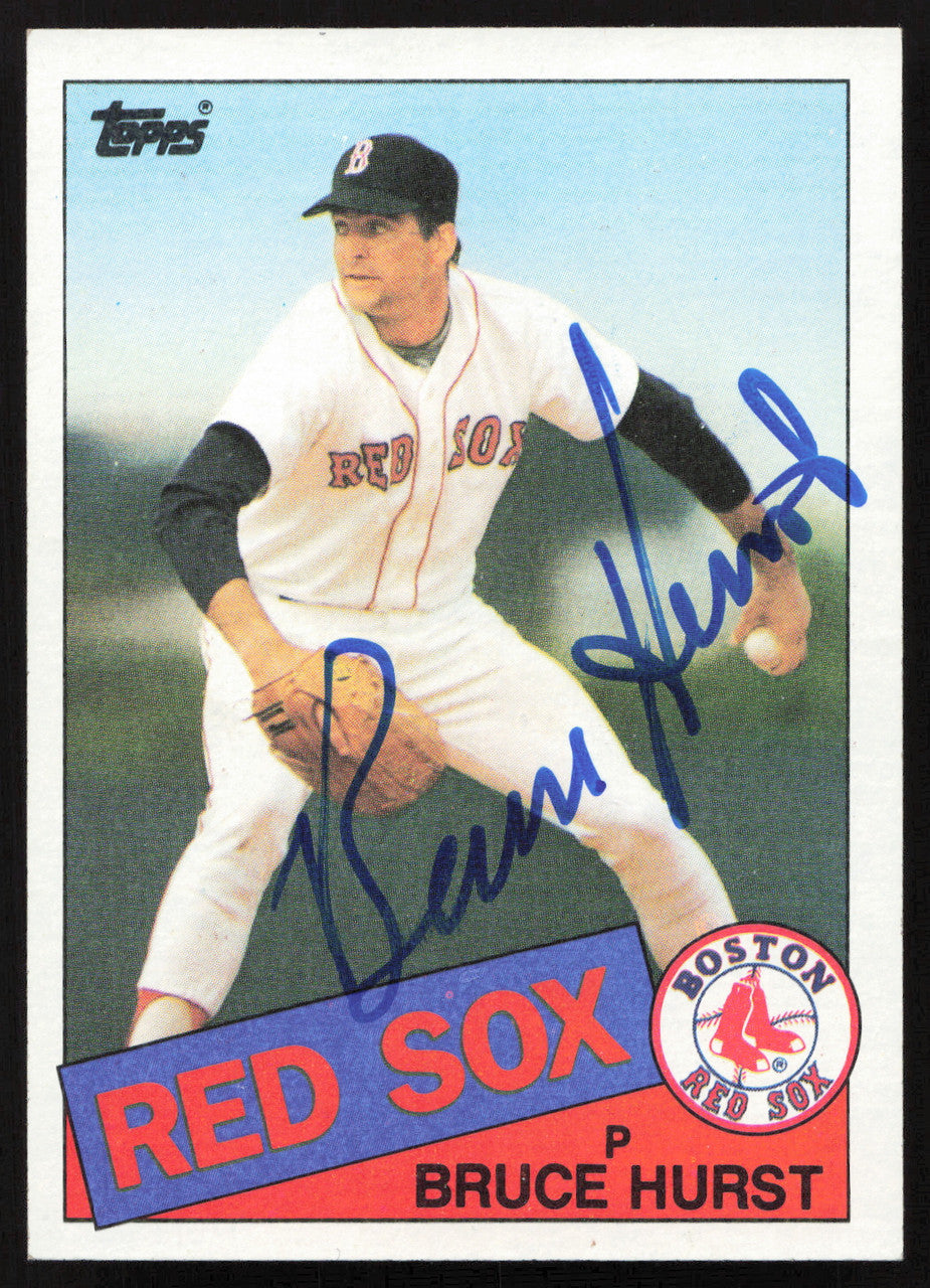 Bruce Hurst Autographed 1985 Topps Card #451 Boston Red Sox SKU #264110