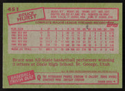 Bruce Hurst Autographed 1985 Topps Card #451 Boston Red Sox SKU #264111