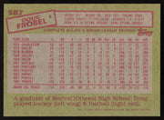 Doug Frobel Autographed 1985 Topps Card #587 Pittsburgh Pirates SKU #264115