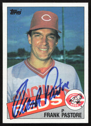Frank Pastore Autographed 1985 Topps Card #727 Cincinnati Reds SKU #264118