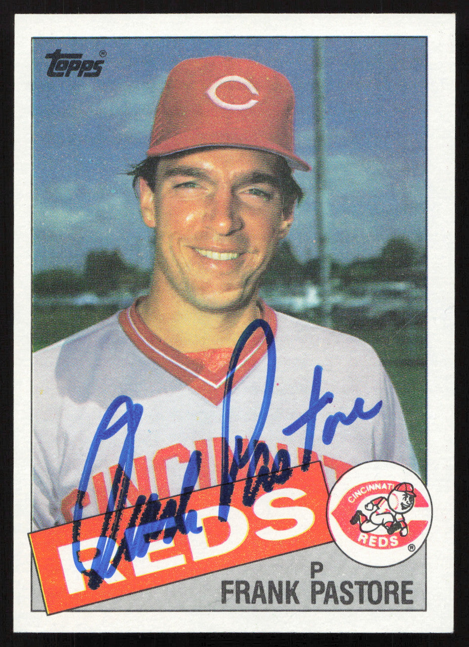 Frank Pastore Autographed 1985 Topps Card #727 Cincinnati Reds SKU #264119