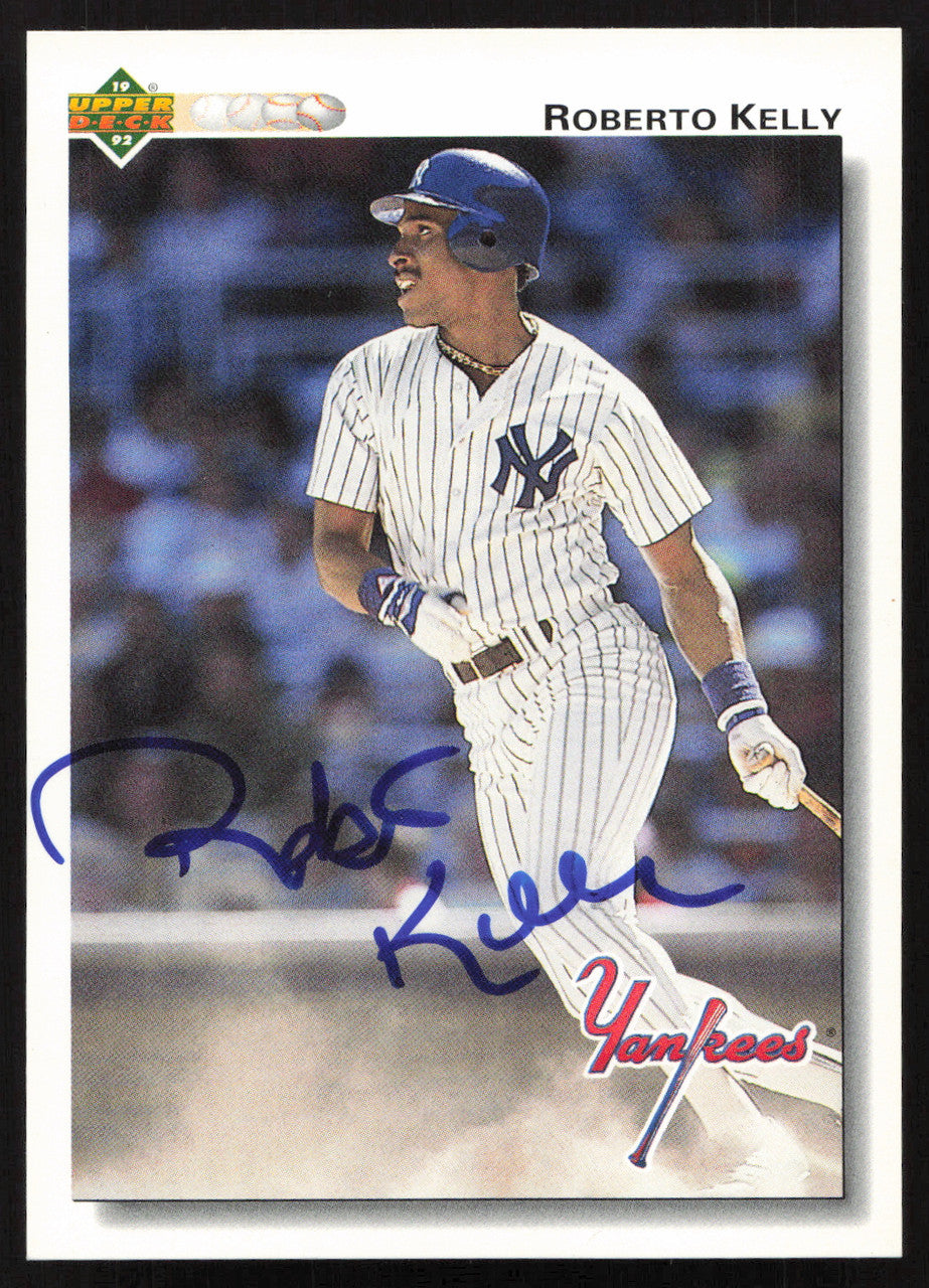 Roberto Kelly Autographed 1992 Upper Deck Card #577 New York Yankees SKU #264123