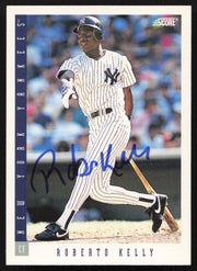 Roberto Kelly Autographed 1993 Score Card #438 New York Yankees SKU #264124