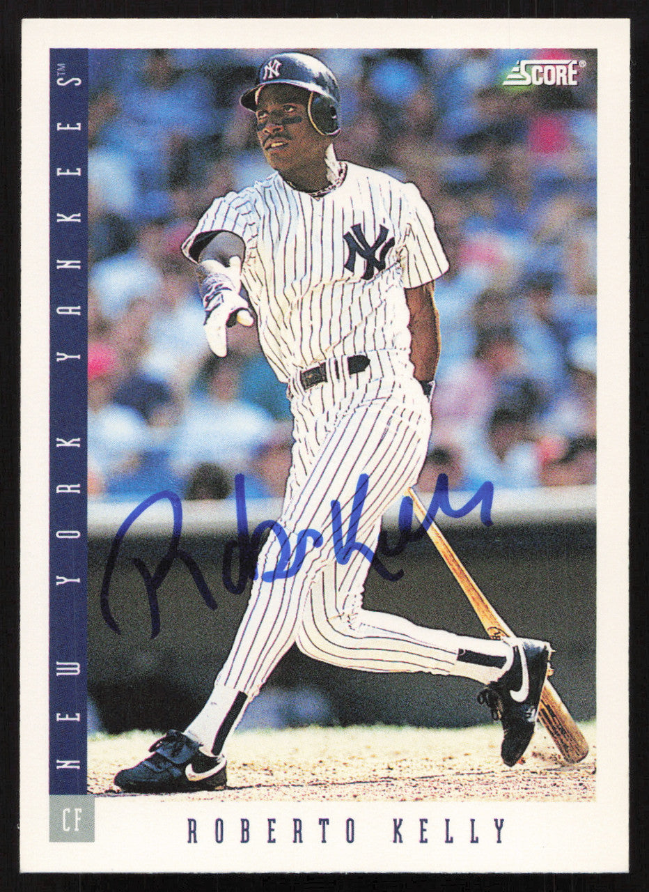 Roberto Kelly Autographed 1993 Score Card #438 New York Yankees SKU #264124