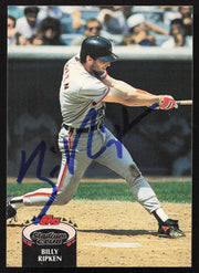 Billy Ripken Autographed 1992 Stadium Club Card #533 Baltimore Orioles SKU #264126