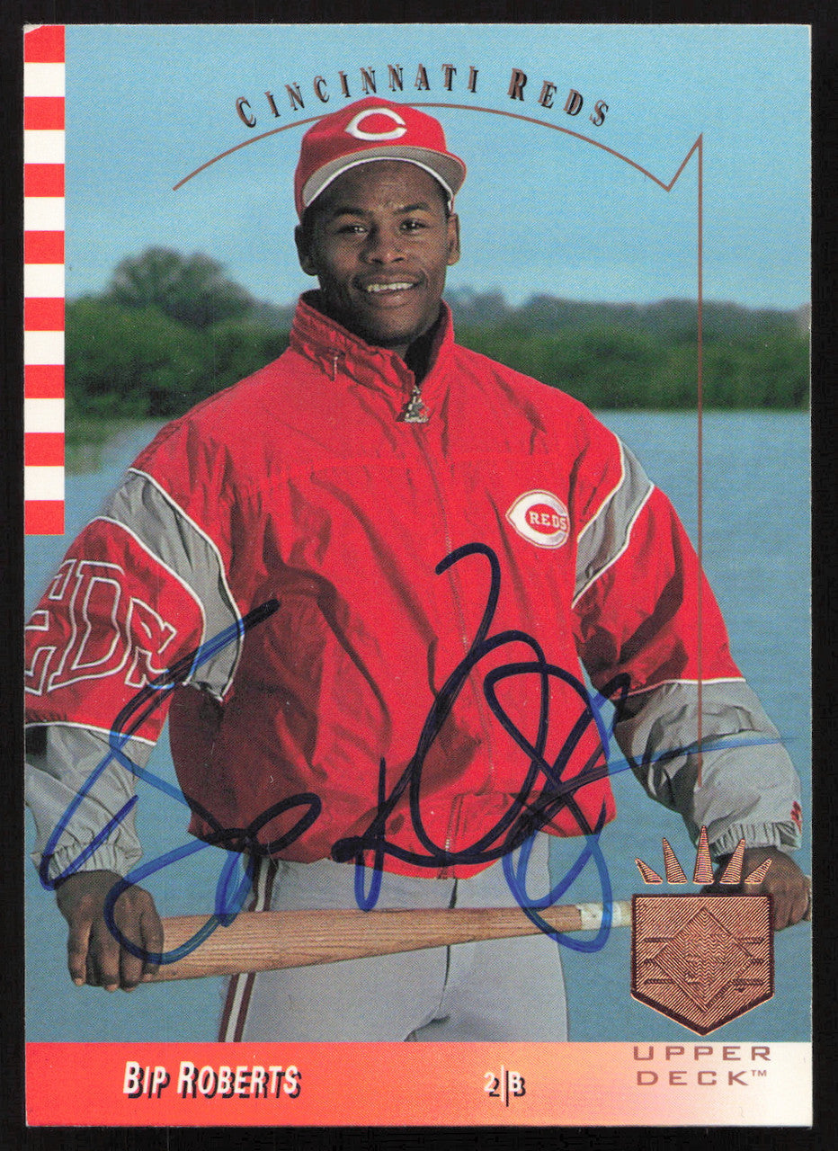 Bip Roberts Autographed 1993 Upper Deck SP Card #214 Cincinnati Reds SKU #264127