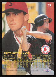 Trot Nixon Autographed 1996 Fleer Excel Card #15 Boston Red Sox SKU #264133
