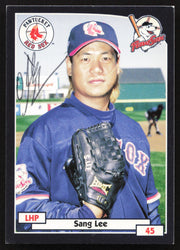 Sang Lee Autographed 2000 Blueline Rookie Card #16 Pawtucket Red Sox SKU #264136