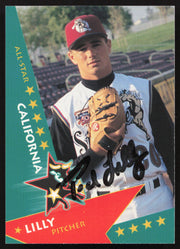 Ted Lilly Autographed 1997 California League All Stars Rookie Card #14 San Bernardino Stampede SKU #264139
