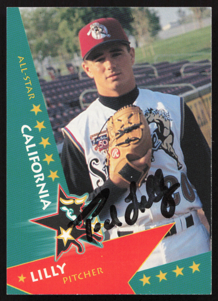 Ted Lilly Autographed 1997 California League All Stars Rookie Card #14 San Bernardino Stampede SKU #264139