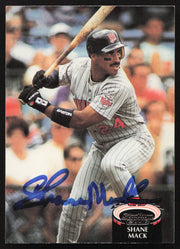 Shane Mack Autographed 1992 Stadium Club Card #47 Minnesota Twins SKU #264144