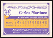Carlos Martinez Autographed 1990 Toys R Us Topps Rookies Card #18 Chicago White Sox SKU #264148