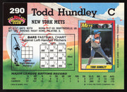 Todd Hundley Autographed 1992 Stadium Club Card #290 New York Mets SKU #264151