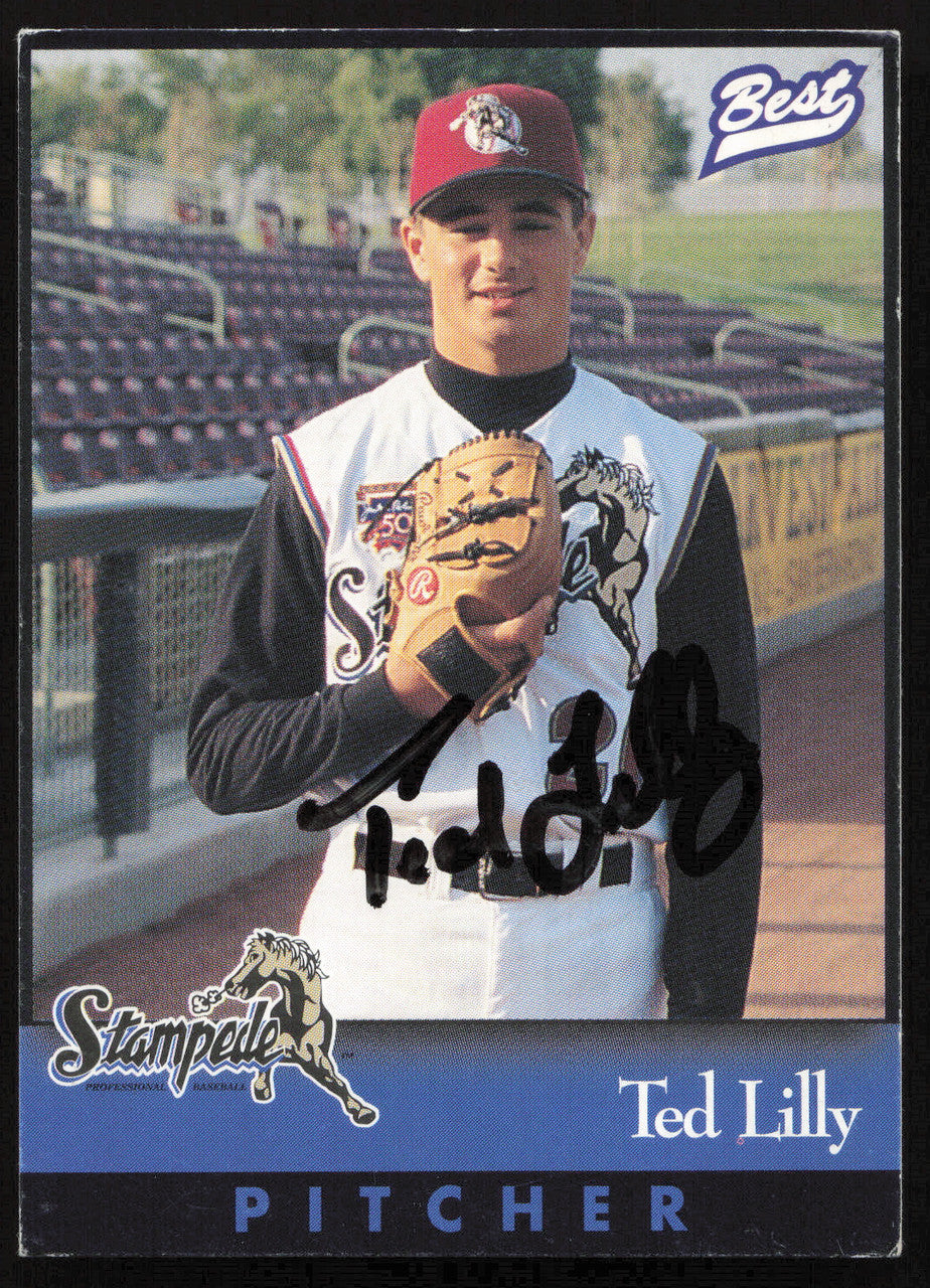 Ted Lilly Autographed 1997 Best Rookie Card #9 San Bernardino Stampede SKU #264140