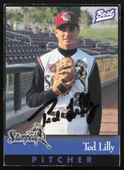 Ted Lilly Autographed 1997 Best Rookie Card #9 San Bernardino Stampede SKU #264141