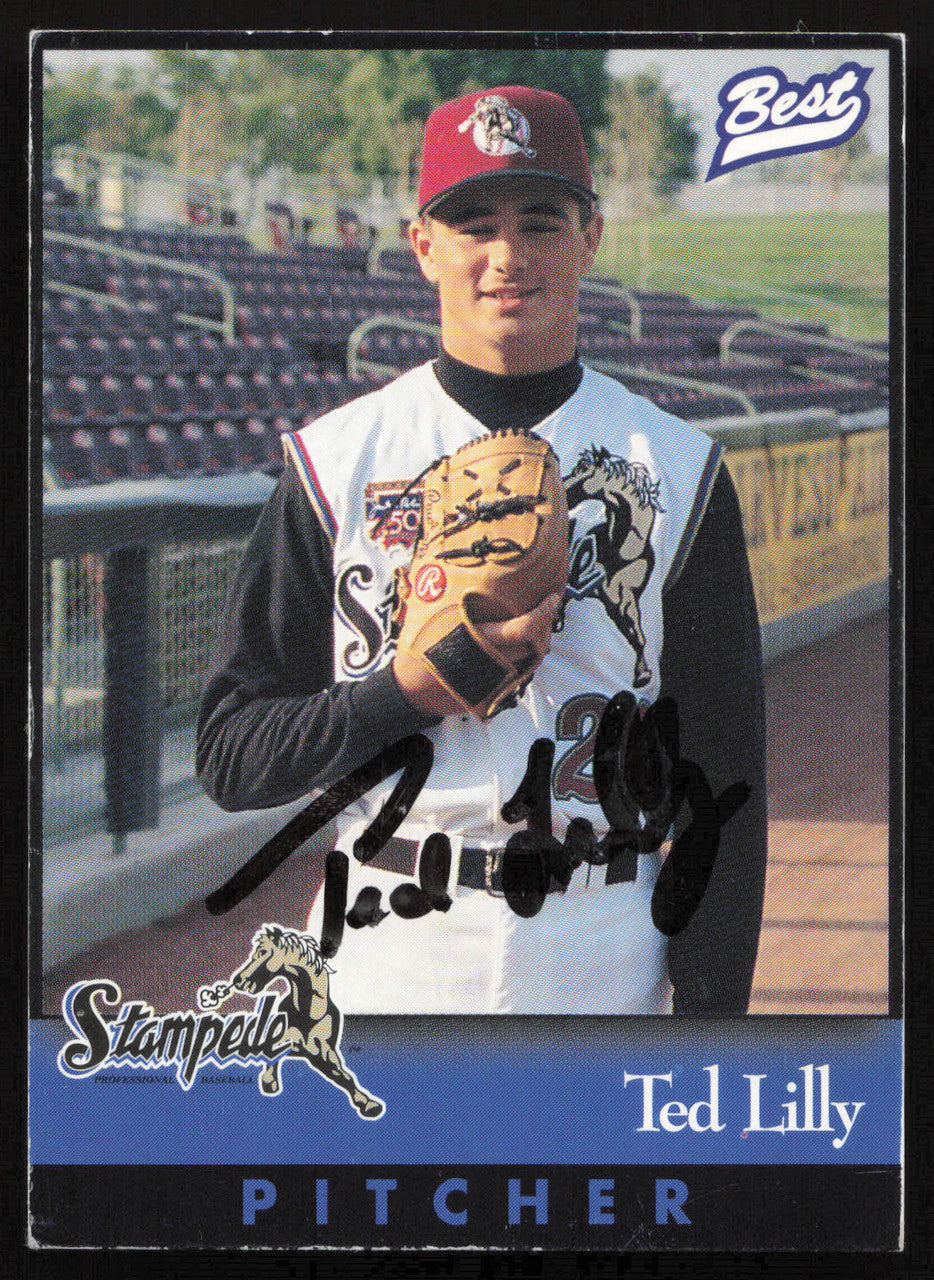 Ted Lilly Autographed 1997 Best Rookie Card #9 San Bernardino Stampede SKU #264141