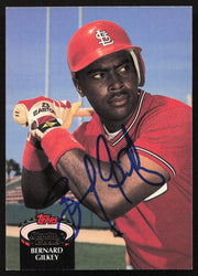 Bernard Gilkey Autographed 1992 Stadium Club Card #234 St. Louis Cardinals SKU #264171
