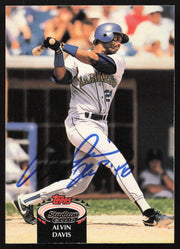 Alvin Davis Autographed 1992 Stadium Club Card #90 Seattle Mariners SKU #264172