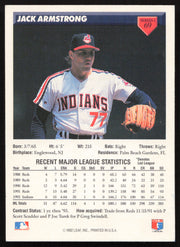 Jack Armstrong Autographed 1993 Donruss Card #69 Cleveland Indians SKU #264175