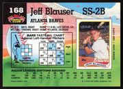 Jeff Blauser Autographed 1992 Stadium Club Card #168 Atlanta Braves SKU #264179