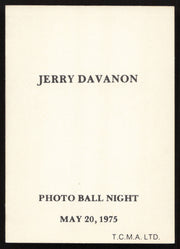 Jerry Davanon Autographed 1975 TCMA Card Iowa Oaks SKU #264183