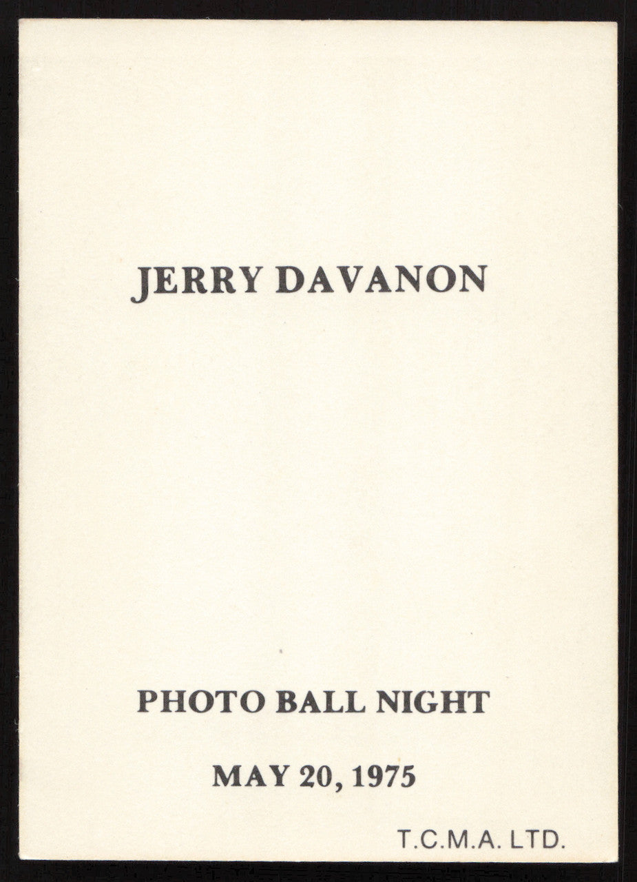Jerry Davanon Autographed 1975 TCMA Card Iowa Oaks SKU #264183