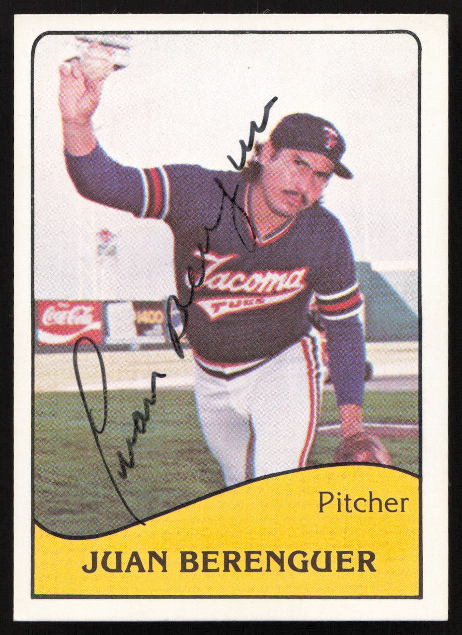 Juan Berenguer Autographed 1979 TCMA Rookie Card #6 Tacoma Tugs SKU #264184