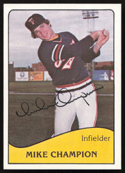 Mike Champion Autographed 1979 TCMA Card #14 Tacoma Tugs SKU #264185