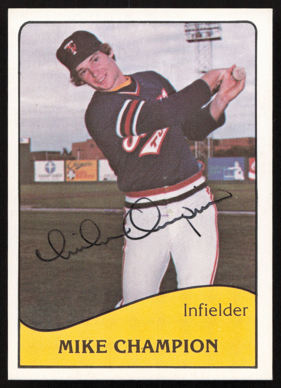 Mike Champion Autographed 1979 TCMA Card #14 Tacoma Tugs SKU #264185