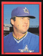 Jeff Burroughs Autographed 1982 Topps Stickers Card #231 Seattle Mariners SKU #264207