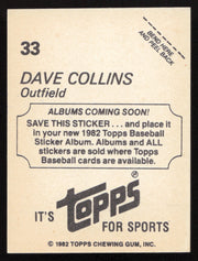 Bill Buckner Autographed 1982 Topps Stickers Card #29 Chicago Cubs SKU #264216