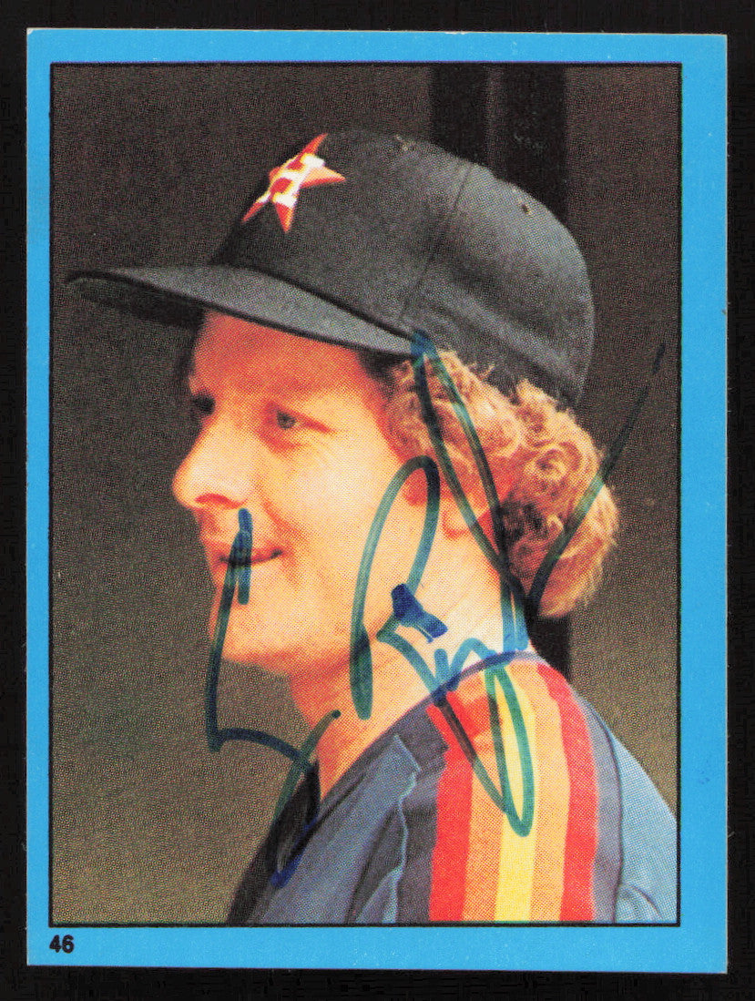 Craig Reynolds Autographed 1982 Topps Stickers Card #46 Houston Astros SKU #264218